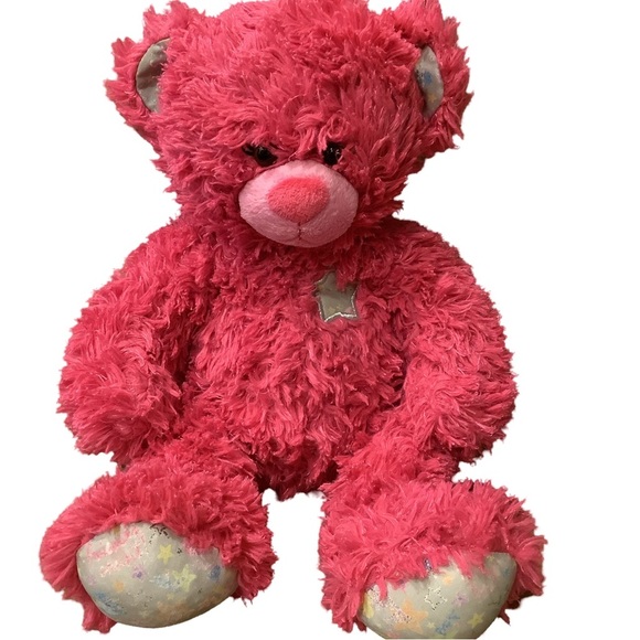 Build A Bear Friends Count Pink Plush BFF Stuffed Animal Doll Stars Toy Teddy - Picture 1 of 8